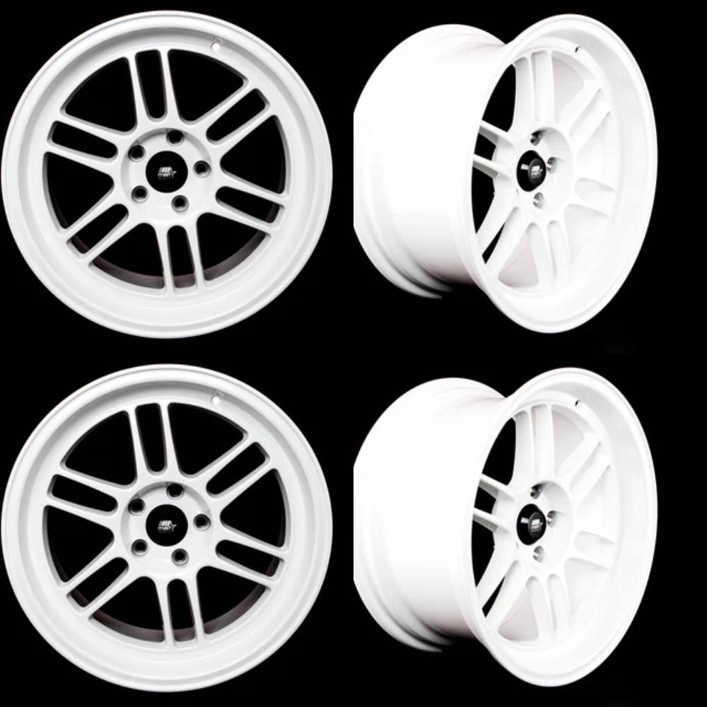 MST Suzuka 5x114.3 18x11.0 10 73.1 Alpine White (Set of 4) - alphasone