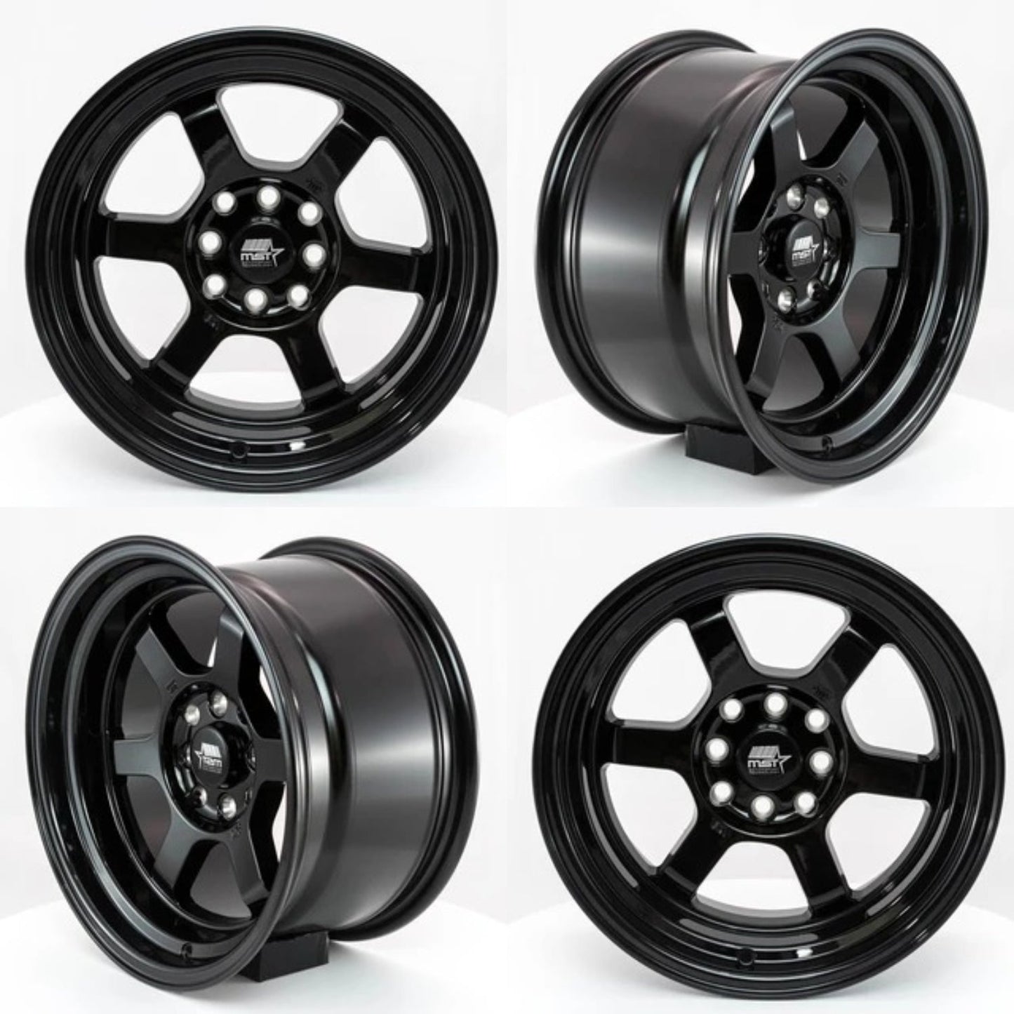 MST Time Attack 15x8 4x100 4x114.3 0 73.1 Sonic Blue ( Set of 4 ) - alphasone