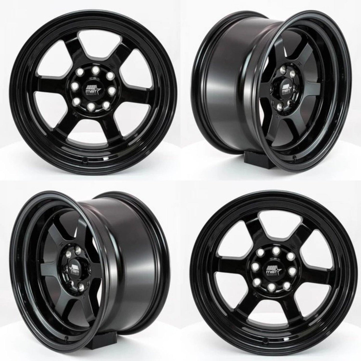 MST Time Attack 17x9.0 5x114.3 20 73.1 Glossy Black (Set of 4) - alphasone