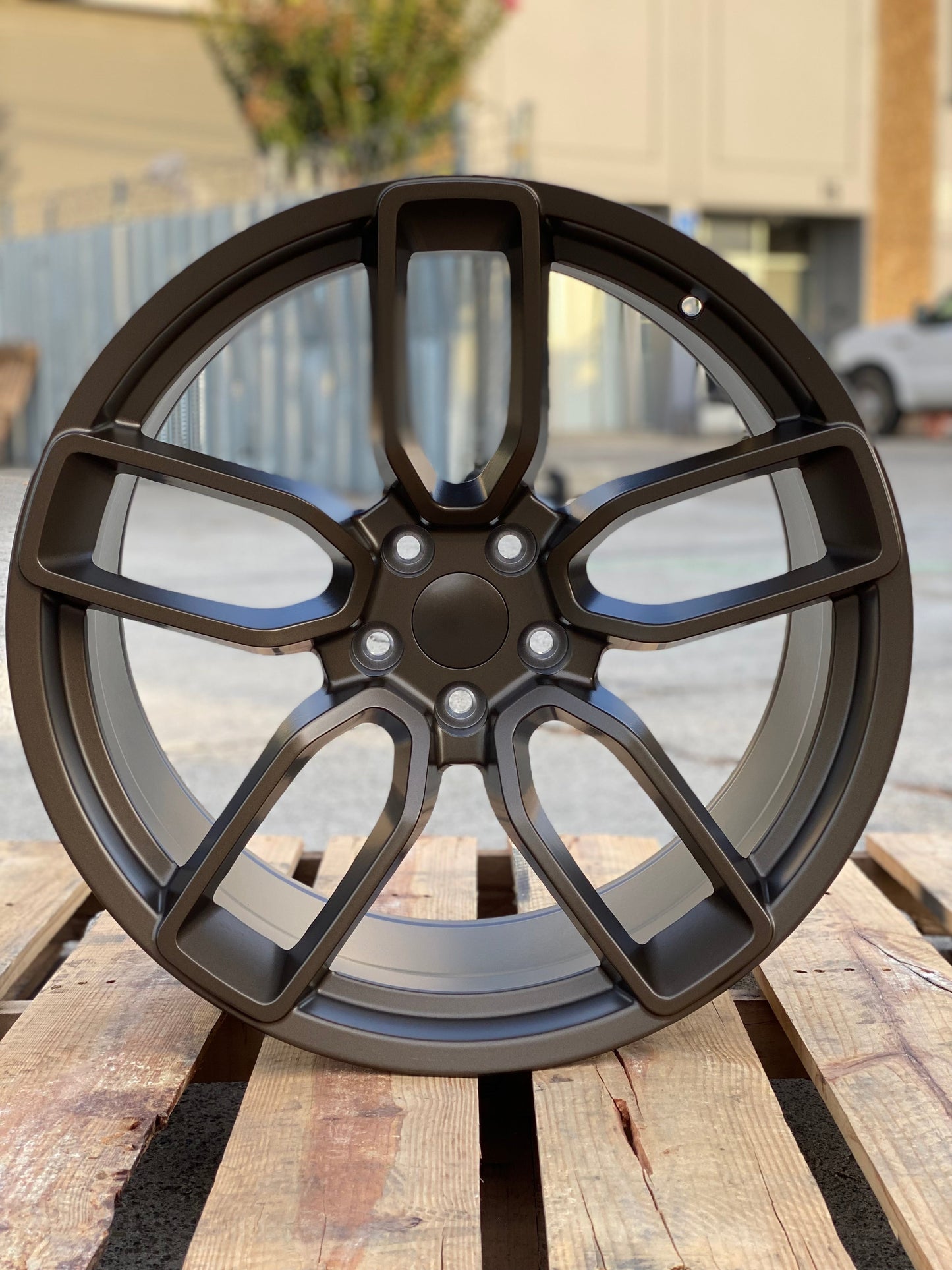 New Dodge SRT Hellcat 20" Matt Bronze Wheels OE 20x11 5X115 +22 CB71.5 Flow Formed - alphasone