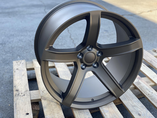 New Dodge SRT Hellcat 20" Matt Bronze Wheels OE 20x9.5 5X115 +18 CB71.5 Flow Formed - alphasone