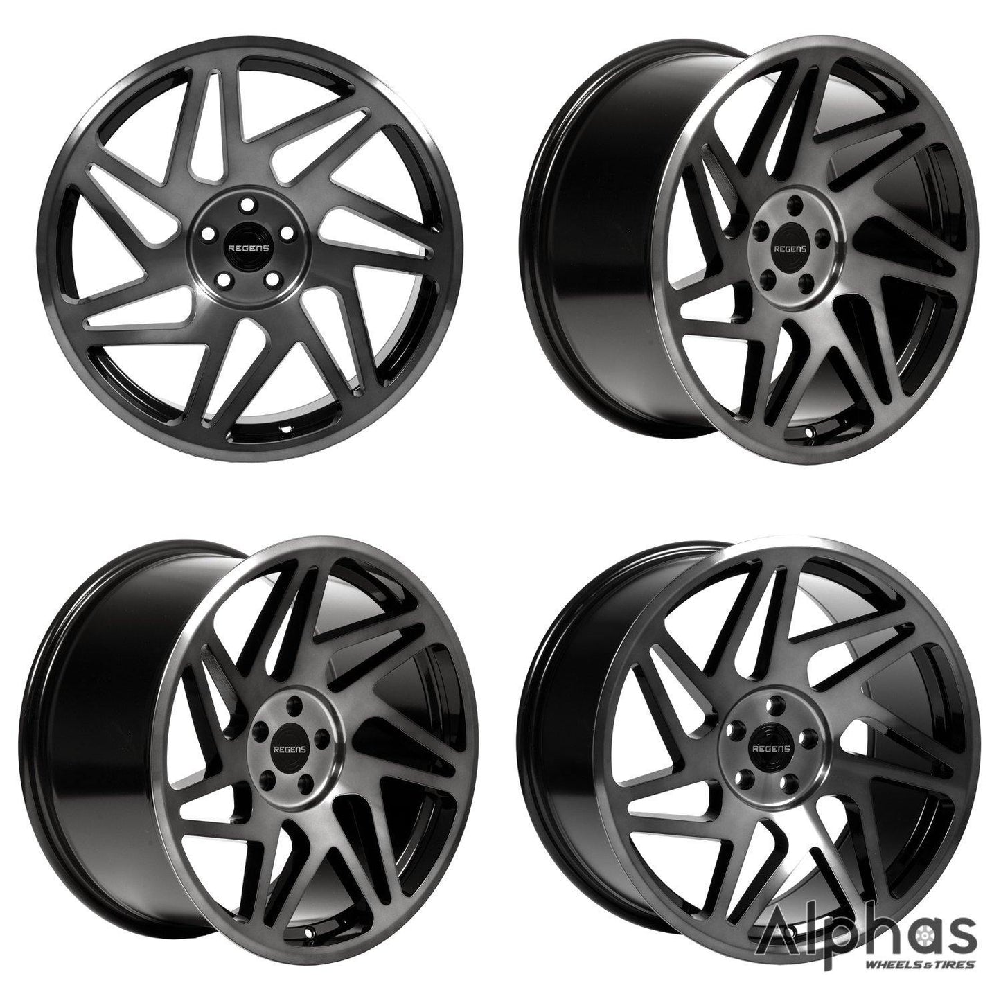 Regen5 R31 18x8.5 5x112 40ET Smoked Carbon (Set of 4 Wheels) - alphasone