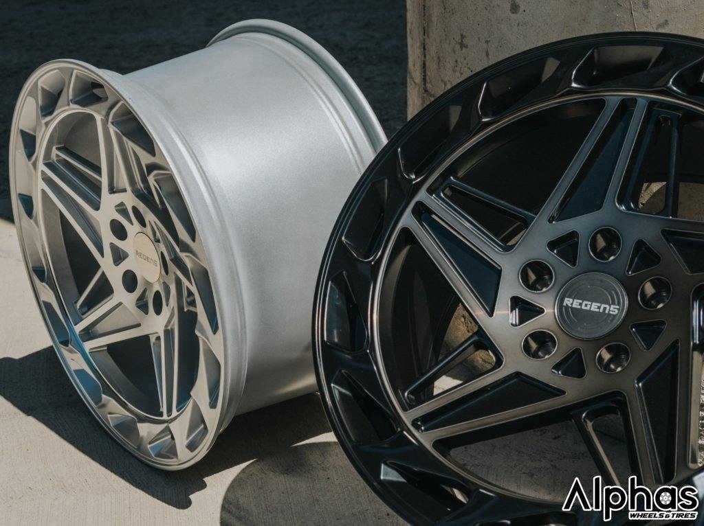 Regen5 R35 18x9.5 5x114.3 38ET Matte Double Black (Set of 4 Wheels) - alphasone