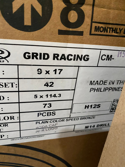 ROTA GRID 17x8 5X114.3 44 73 FULL ROYAL SPORT BRONZE - alphasone