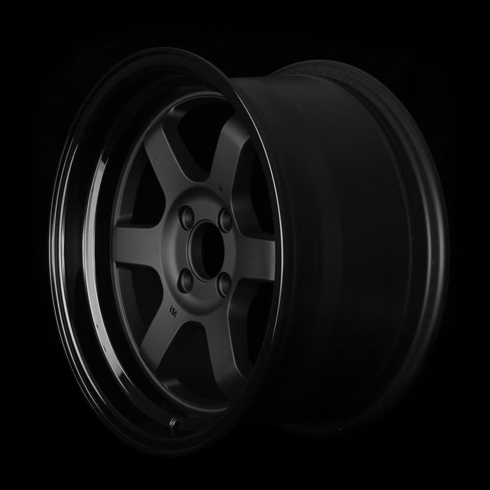 ROTA GRID-V 15x9 4X100 0 67.1 FLAT GUNMETAL WITH BLACK LIP - alphasone