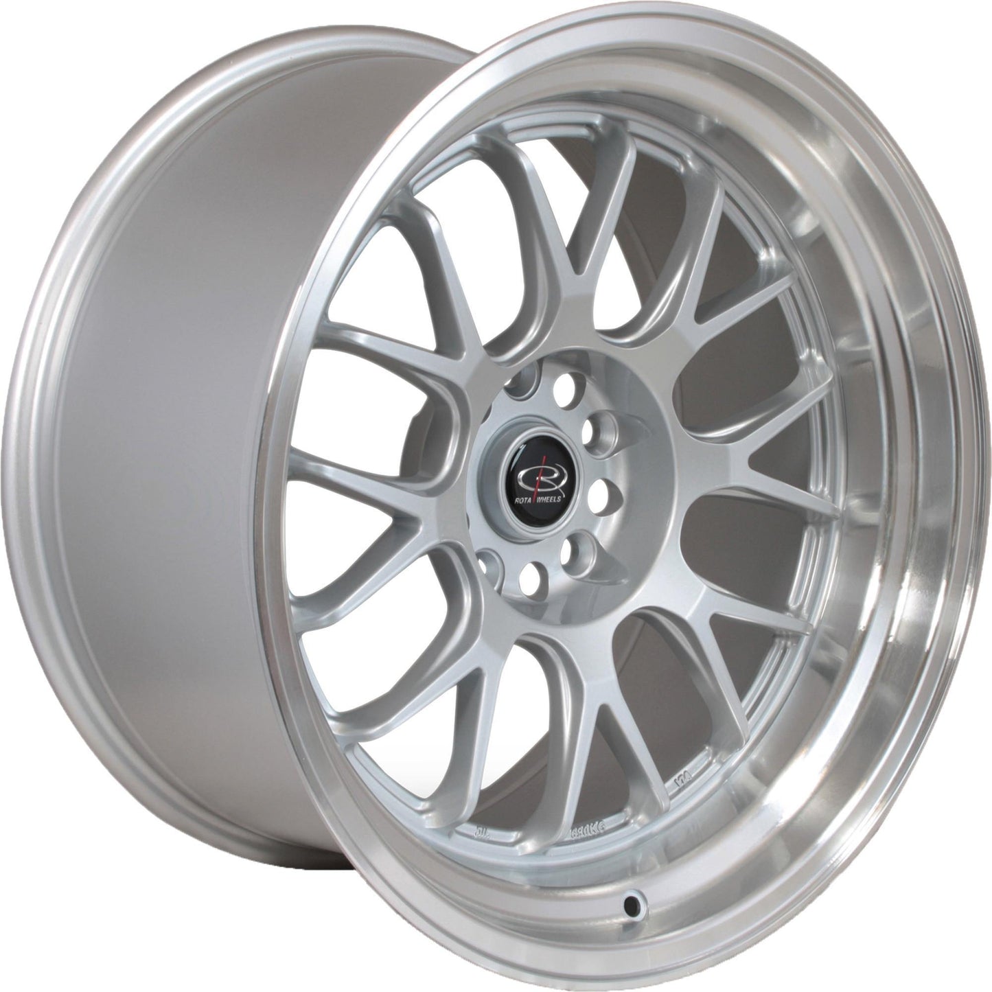 ROTA MXR-R 18x9.5 5X114.3 38 73 SILVER WITH POLISH LIP - alphasone