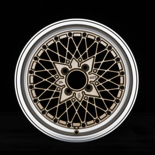 ROTA OS MESH 15x7 4X100 35 67.1 GOLD WITH POLISH LIP - alphasone