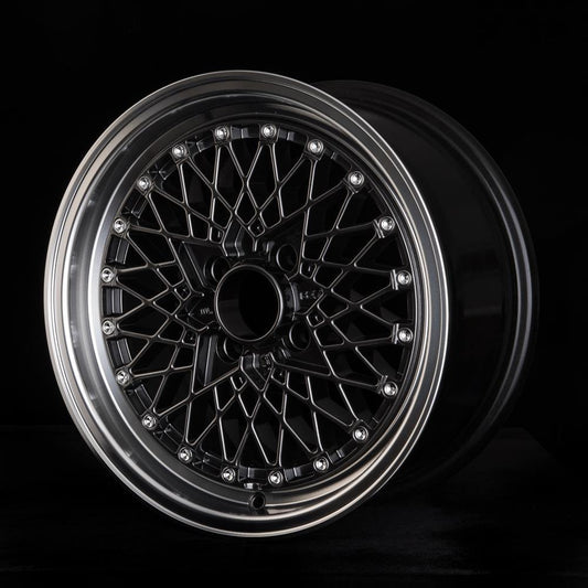 ROTA OS MESH 15x7 4X100 35 67.1 HYPERBLACK WITH POLISH LIP - alphasone
