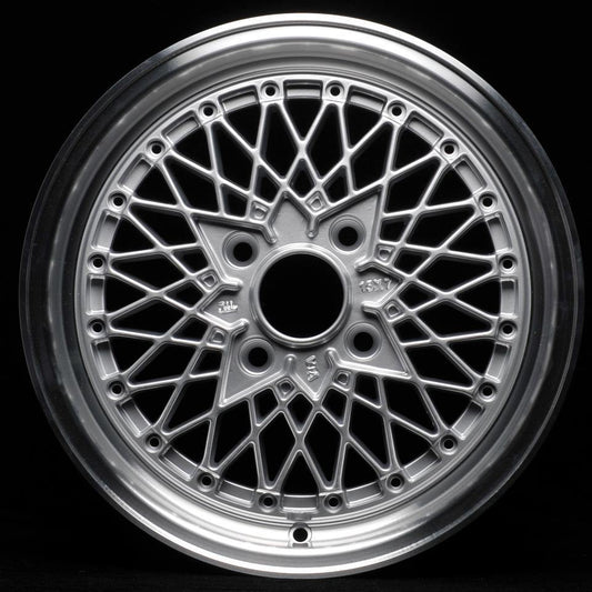 ROTA OS MESH 15x7 4X100 35 67.1 SILVER WITH POLISH LIP - alphasone