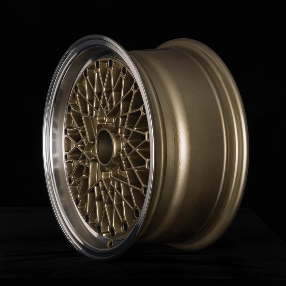ROTA OS MESH 15x8 4X100 20 67.1 GOLD WITH POLISH LIP - alphasone
