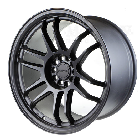 ROTA ROKU 18x9.5 5X100 38 73 FLAT BLACK - alphasone