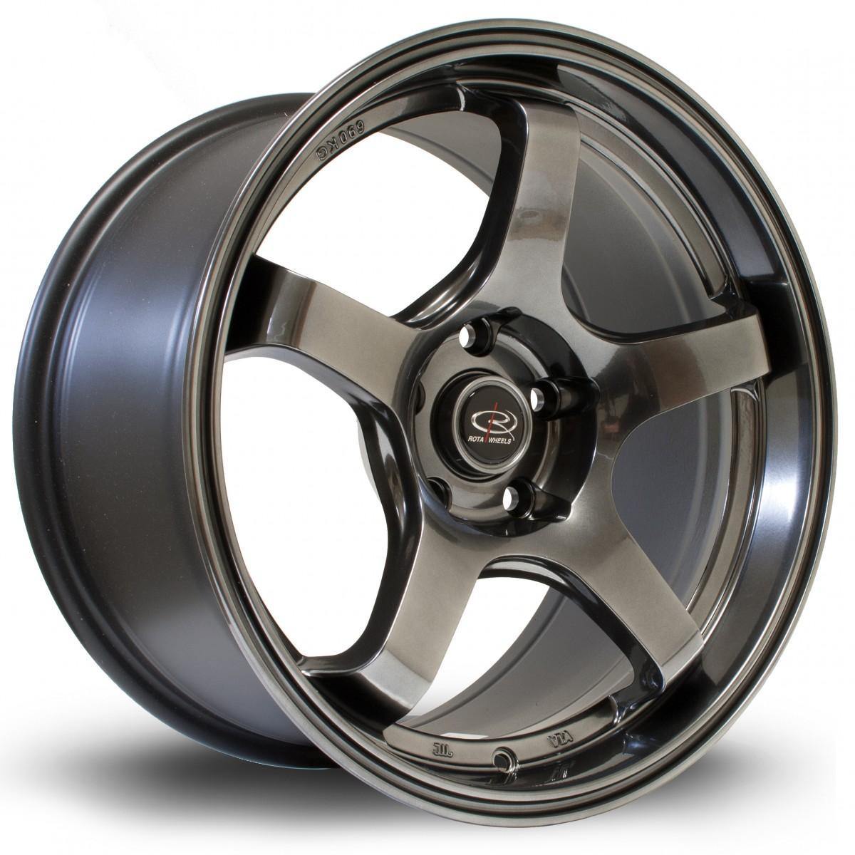 ROTA RT-5F 18x8.5 5X100 44 73 HYPERBLACK - alphasone