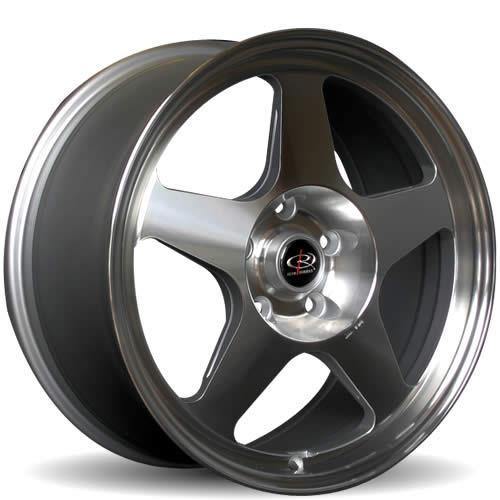ROTA SLIPSTREAM 15x7 4X100 40 67.1 FULL POLISH GUNMETAL - alphasone