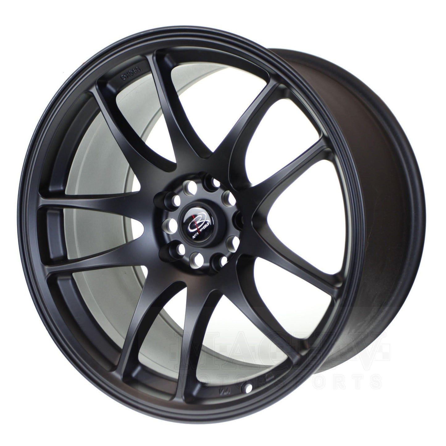 ROTA TORQUE 17x8 4X100 35 56.7 FLAT BLACK - alphasone