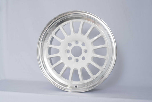 ROTA TRACK R2 15x7 4X100 40 67.1 WHITE WITH POLISH LIP - alphasone