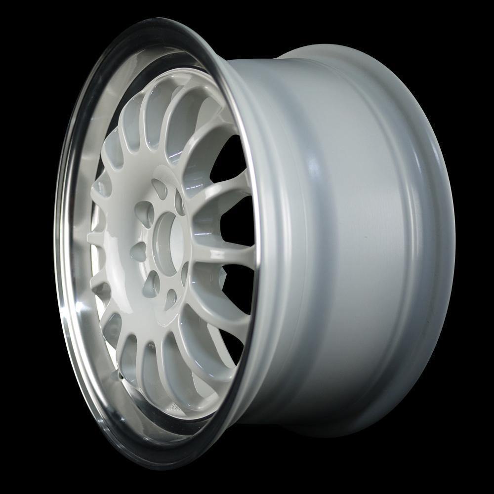 ROTA TRACK R2 15x7 4X100 40 67.1 WHITE WITH POLISH LIP - alphasone