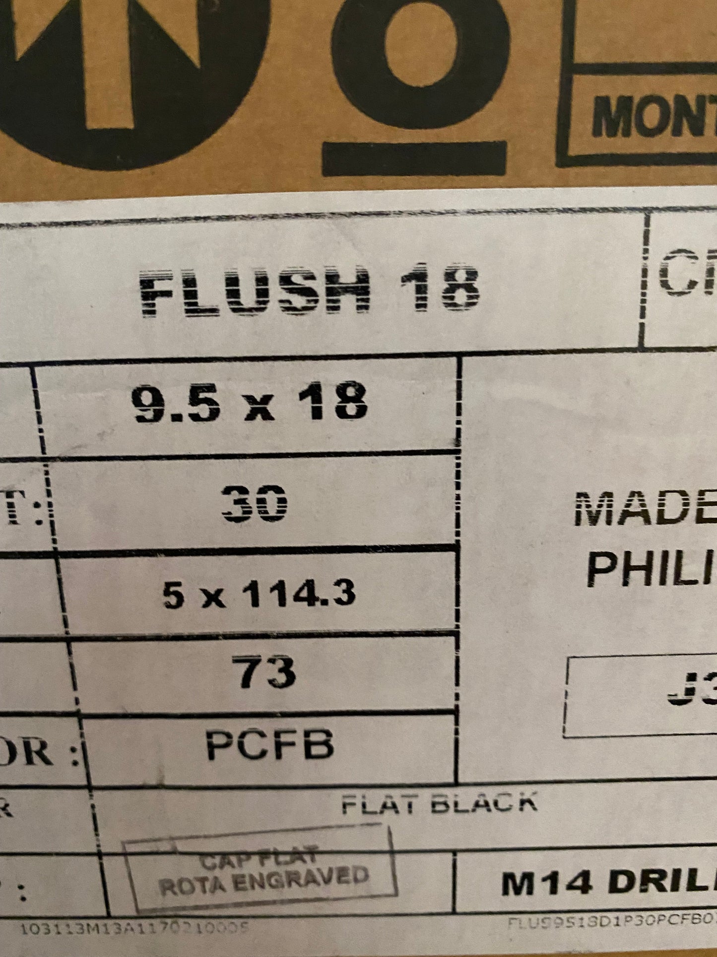 SELL - NEW SET OF 4 - ROTA FLUSH 18X9.5 5X114.3 +30 73.1 FLAT BLACK RSX 240SX 350Z 370Z S2000 CIVIC ACCORD Aggressive Flush FITMENT - alphasone