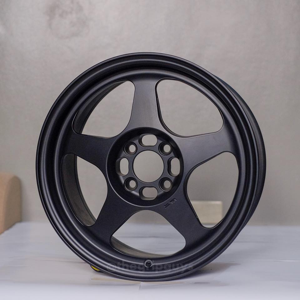 SELL - NEW SET OF 4 - ROTA SLIPSTREAM 16X7 4X100 +40 67.1 FLAT BLACK FITS CIVIC EG6 EK Integra DC2 MIATA XB - alphasone