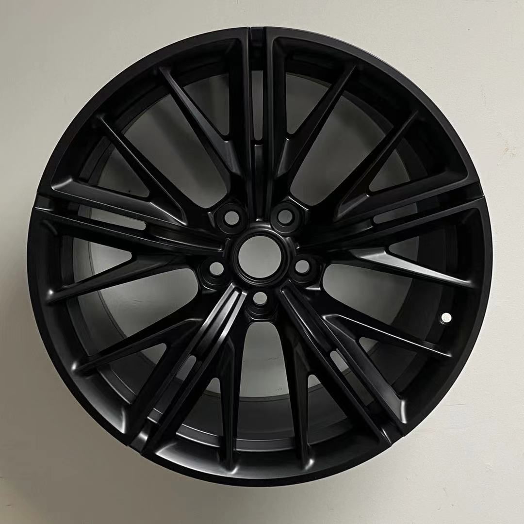 SET OF 4 / W596 1609 Gloss Black 20x10 ET23 5x120 CB66.9 - alphasone