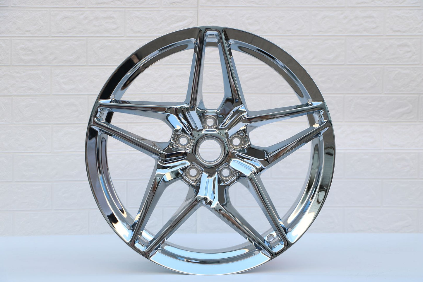 SET OF 4 / W599 Chrome 20x11 5x120.7 ET73 CB70.3 - alphasone
