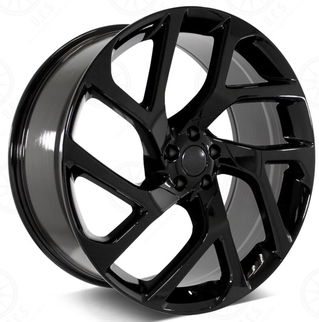SET OF 4 WHEELS 22" Wheels Fit Range Rover Land Rover 5x120 SVR Style Gloss Black Rims Set 4 - alphasone