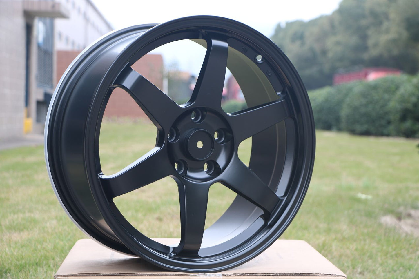 SET OF 4 WHEELS RIMS / W500 Matt Black 15x7.0 ET30 4x100 CB73.1 - alphasone