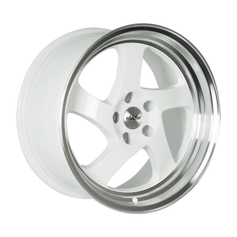 Whistler KR1 17x9 5x114.3 +25 73.1 White Machined Lip - alphasone