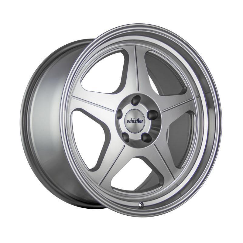 Whistler KR3 19x9.5 5x114.3 +22 73.1 Silver Machined Face - alphasone