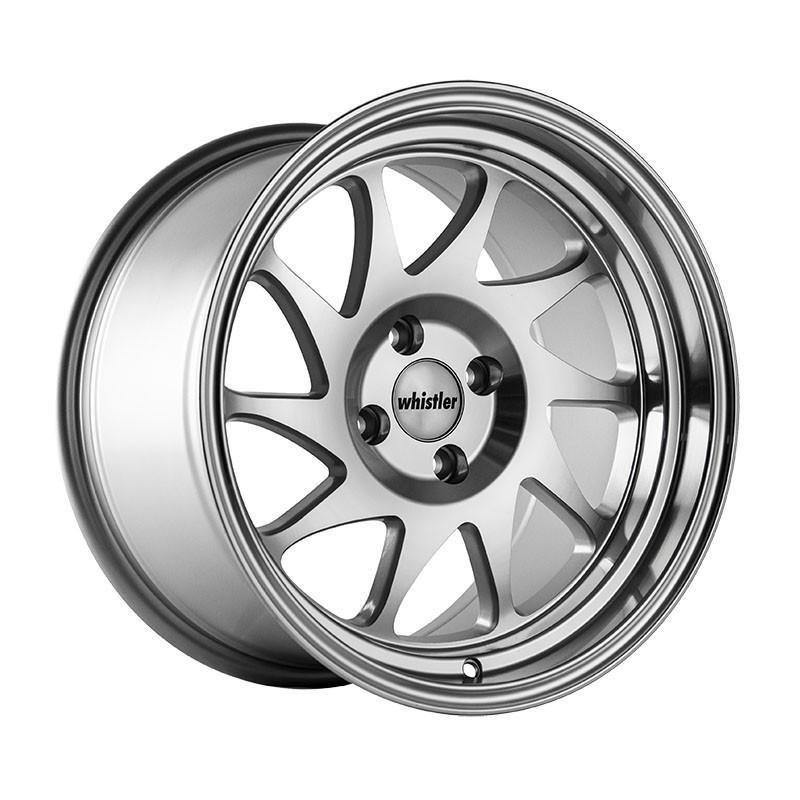 Whistler KR7 16x8 4x100 +20 73.1 Silver Machined Face - alphasone