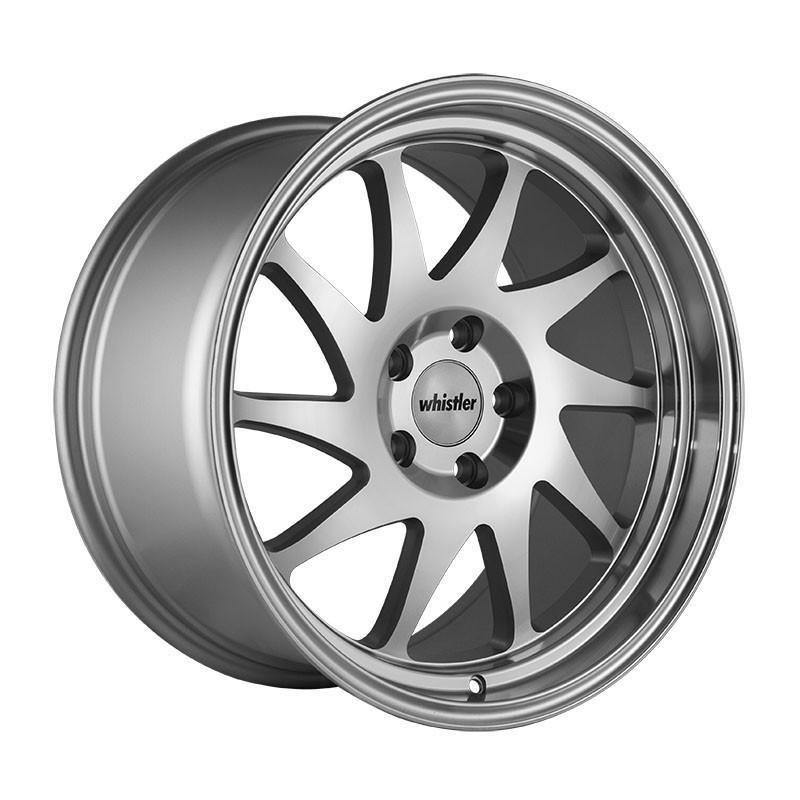 Whistler KR7 18x9.5 5x114.3 +35 73.1 Silver Machined Face - alphasone