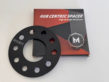 MFLOW SPACER 5X112 5MM HUB 66.6 --Black