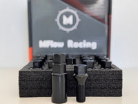 MFLOW Lug Bolt 14X1.5 T28MM L54MM HEX 17MM Conical Seat 20+KEY - Black