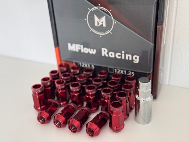 MFLOW Extended 12X1.25 L48mm HEX 3/4 24+Key Conical --Red