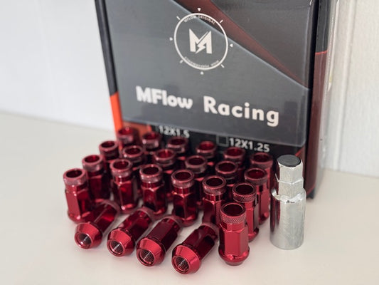 MFLOW Extended 12X1.25 L48mm HEX 3/4 24+Key Conical --Red