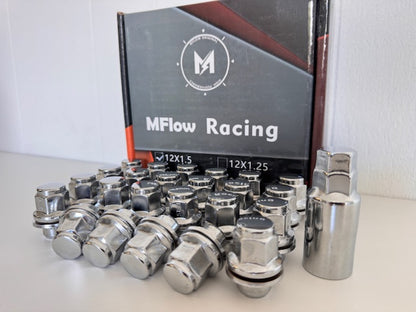 MFLOW MAG 12X1.5 L35mm HEX 3/4 24+Key Conical --Chrome