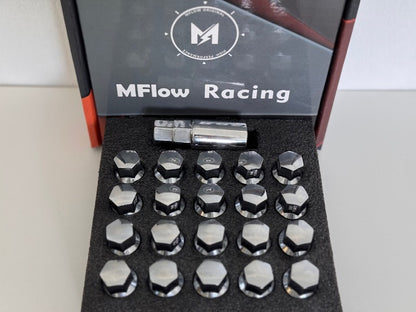 MFLOW Lug Bolt 14X1.5 T28MM L54MM HEX 17MM Conical Seat 20+KEY - Chrome