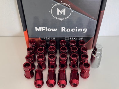 MFLOW Extended 12X1.25 L48mm HEX 3/4 24+Key Conical --Red