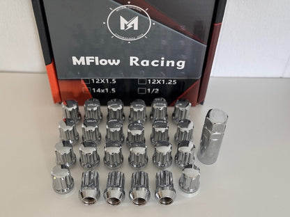 MFLOW 7 SPLINE 1/2 20 L35mm HEX 3/4 24+KEY Conical --Chrome