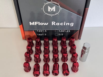 MFLOW 6 SPLINE 12X1.5 L35mm HEX 3/4 24+KEY Conical --Red