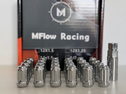 MFLOW 6 SPLINE 12X1.5 L35mm HEX 3/4 24+KEY Conical --Chrome