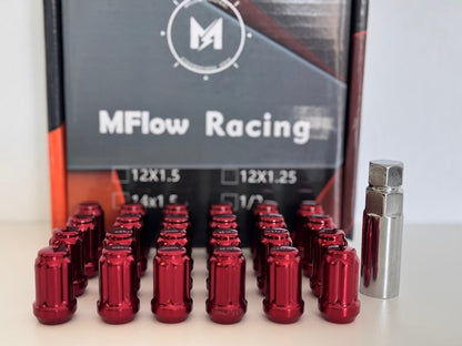 MFLOW 6 SPLINE 12X1.5 L35mm HEX 3/4 24+KEY Conical --Red