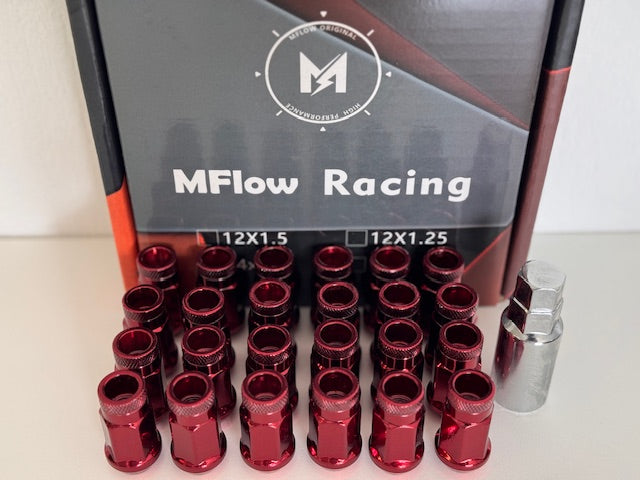 MFLOW Extended 12X1.25 L48mm HEX 3/4 24+Key Conical --Red