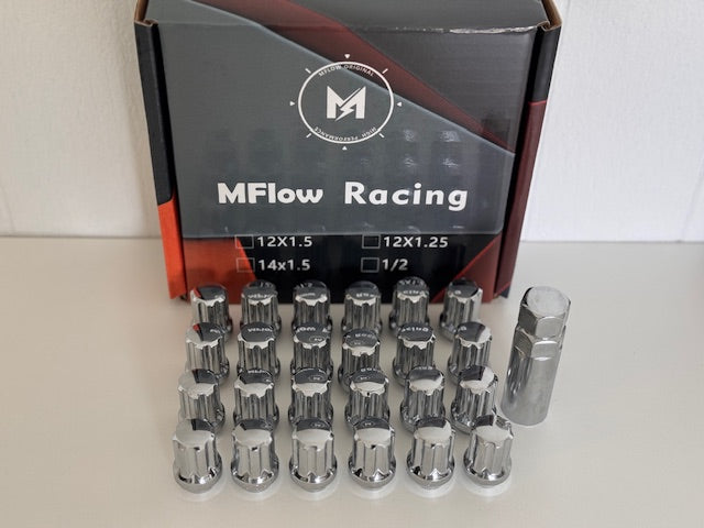 MFLOW 7 SPLINE 1/2 20 L35mm HEX 3/4 24+KEY Conical --Chrome