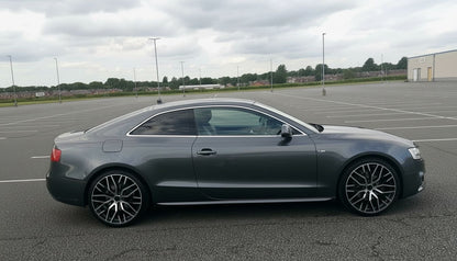 AU1 20x9.0 5x112 +40 66.6 Black Machined Face