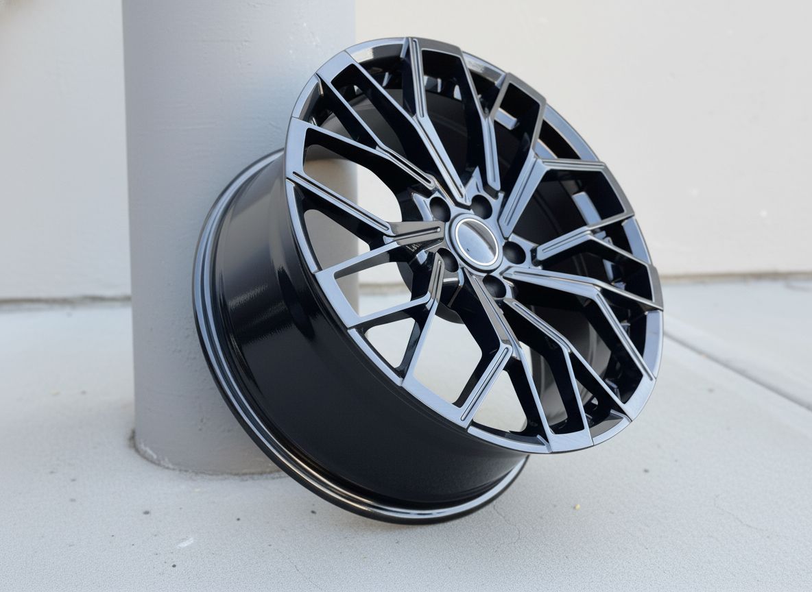 AU18 18x8 5x112 +35 66.6 Gloss Black