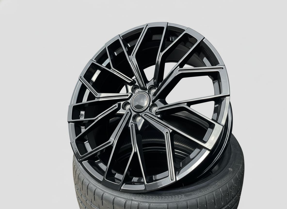 AU18 18x8 5x112 +35 66.6 Gloss Black