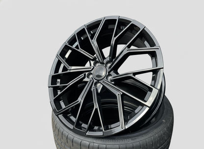 AU18 18x8 5x112 +35 66.6 Gloss Black