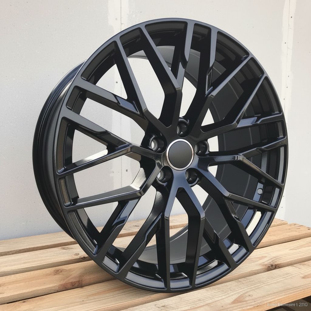 AU1 19X8.5 5X112 +35 66.6 Full Gloss Black