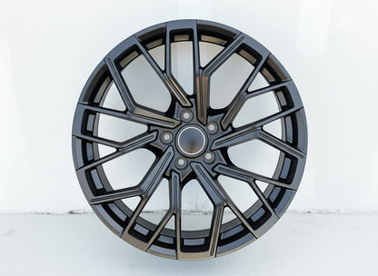AU18 18x8 5x112 +35 66.6 Matte Black