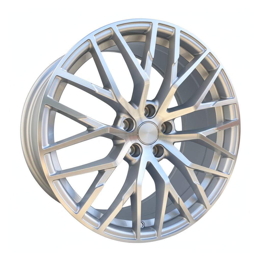 AU1 19x8.5 5x112 +35 66.6 Silver Machined Face
